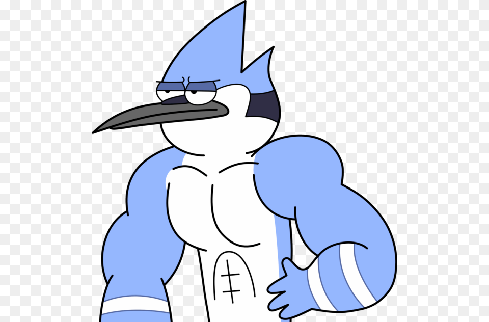 Mordecai And Rigby Muscle, Animal, Bird, Jay, Cartoon Free Png