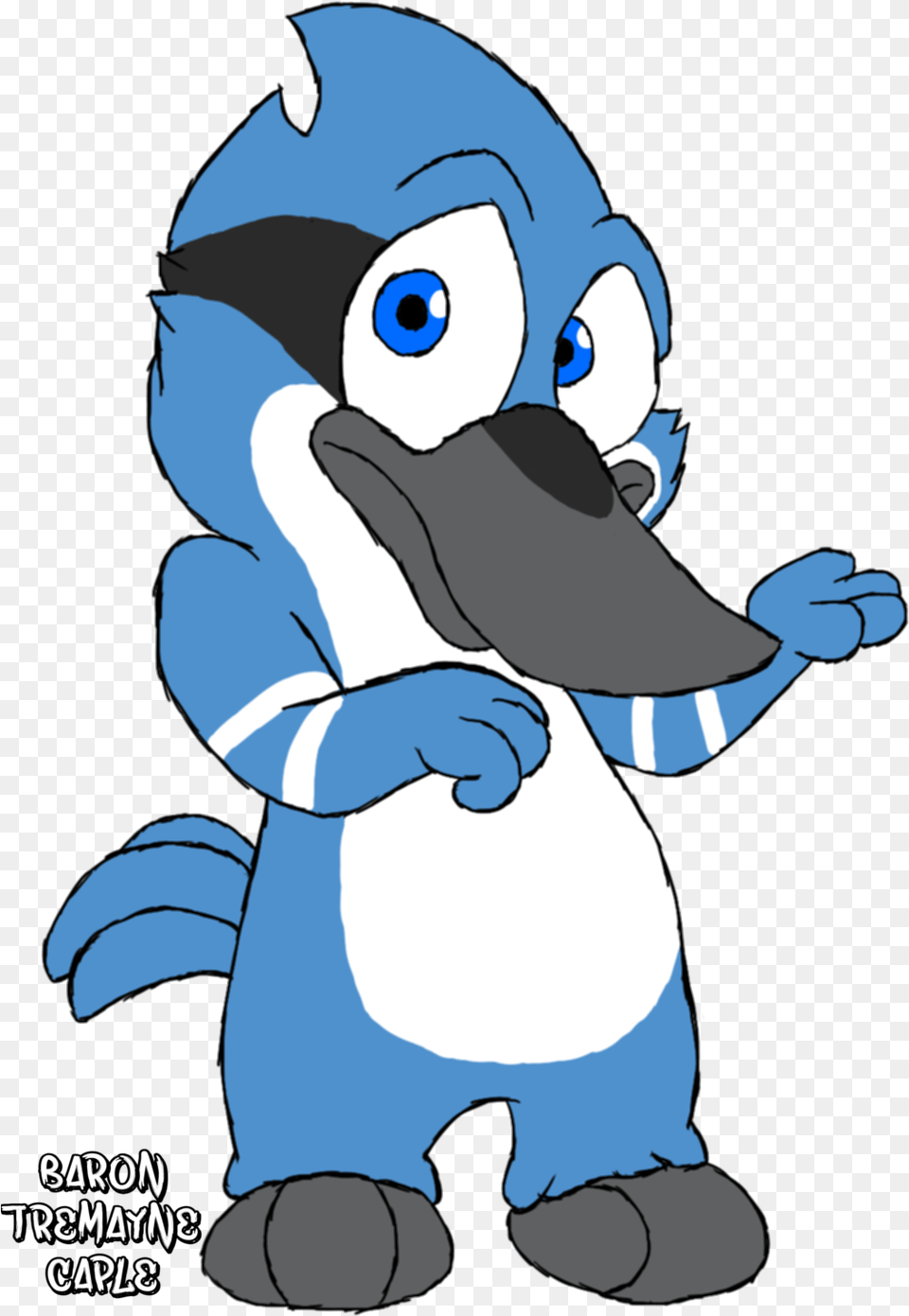 Mordecai Cartoon, Baby, Person, Mascot Free Transparent Png