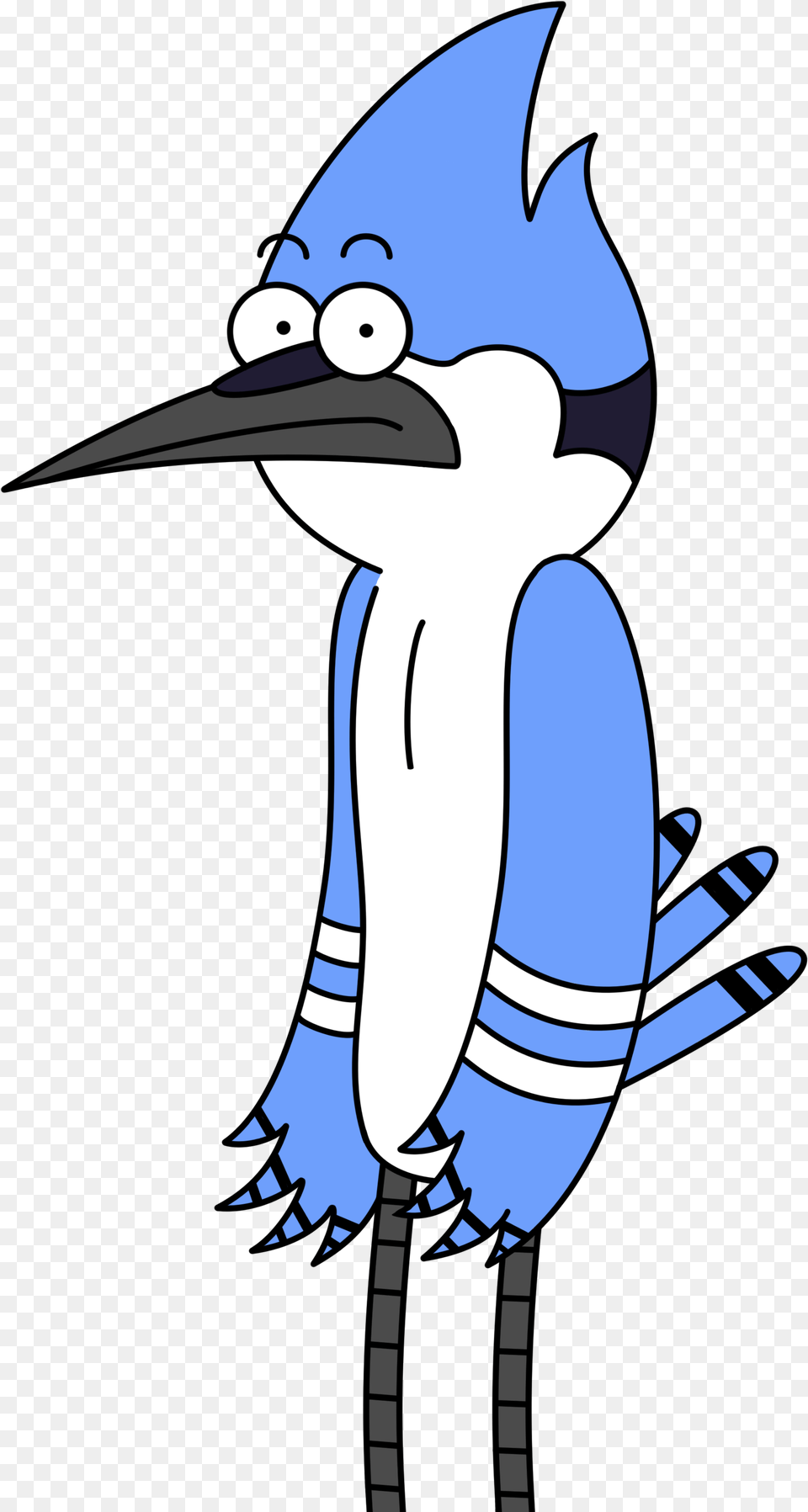 Mordecai Cartoon Image With No Bird From Regular Show, Animal, Jay, Blue Jay, Bluebird Png