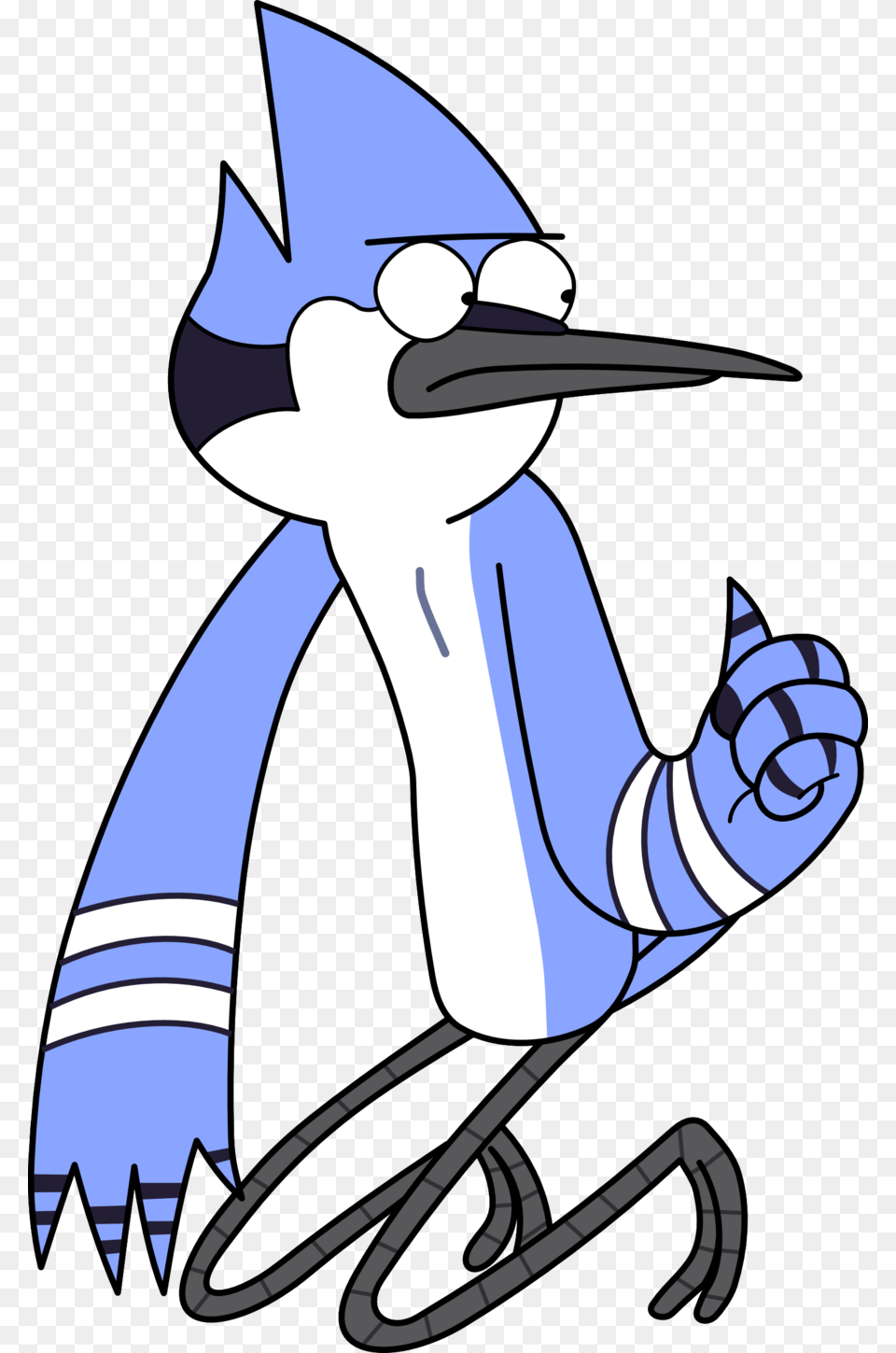 Mordecai Te Desea Suerte By Kol98 D54v3j7 Un Show Mas Mordecai, Animal, Bird, Jay, Person Free Png