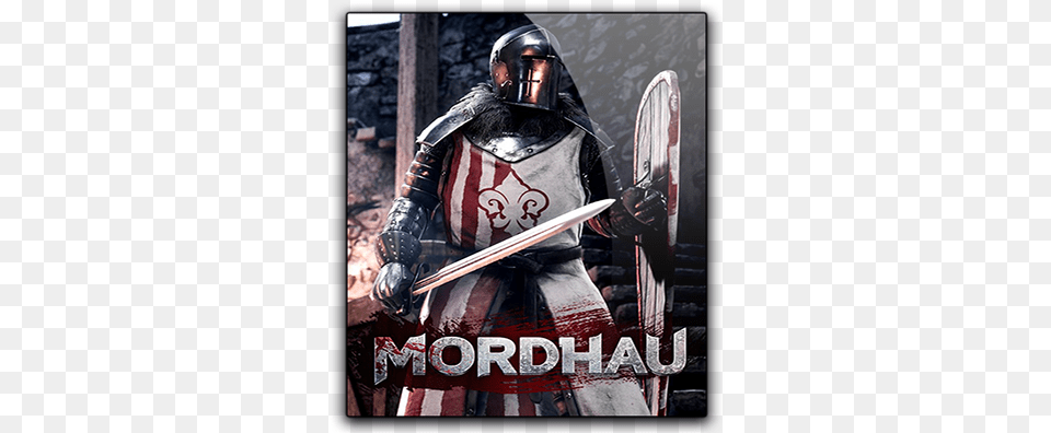 Mordhau Pc Game Reworked Games Mordhau Cover, Sword, Weapon, Knight, Person Free Png Download