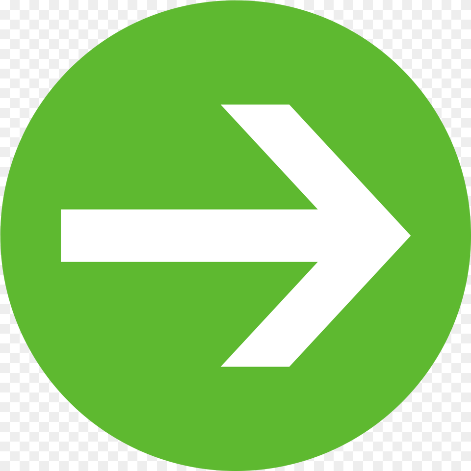 More Arrow Right Obligation De Tourner Droite, Sign, Symbol, Disk, Road Sign Free Png