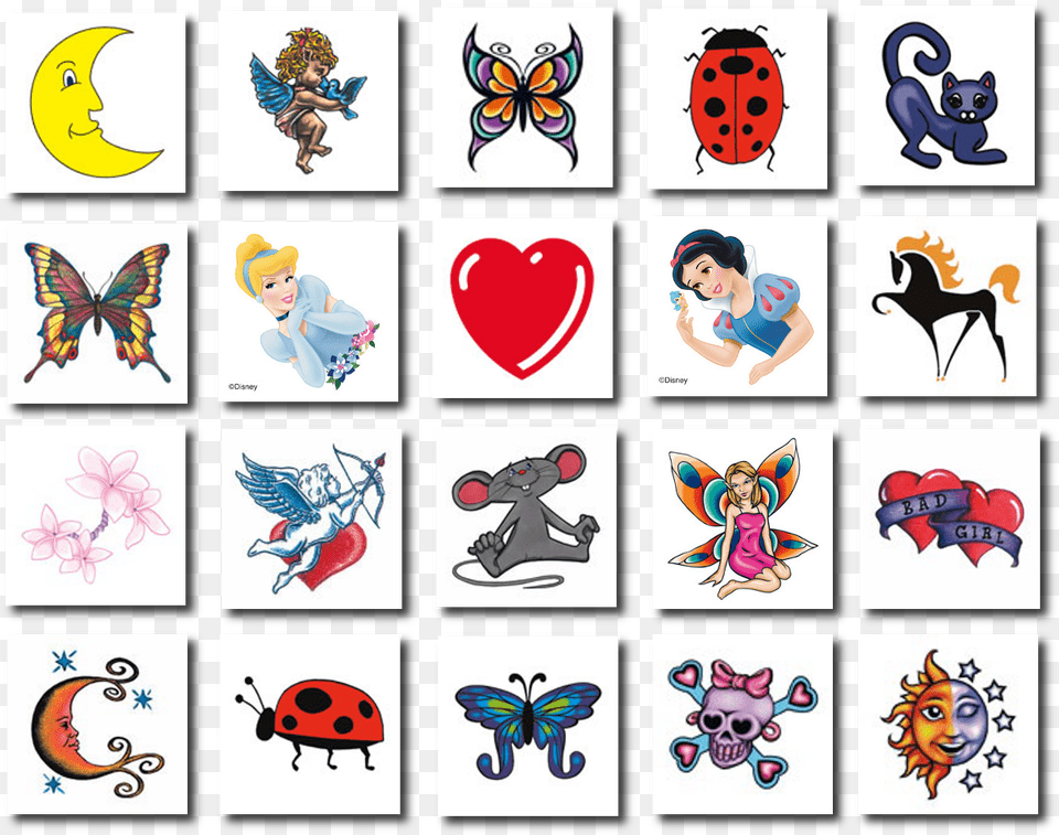 More Bulk Fundraising Temporary Tattoo Packs Back By Kids Tattoos For Girls, Adult, Person, Female, Woman Png Image