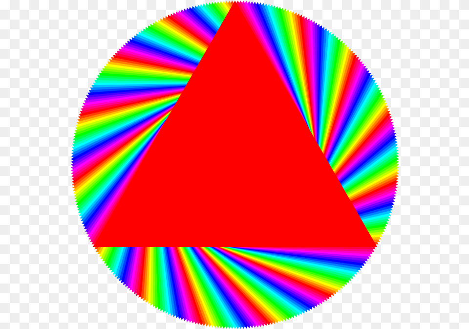 More Rainbow Circle Images Circle, Triangle, Disk, Light Free Png Download