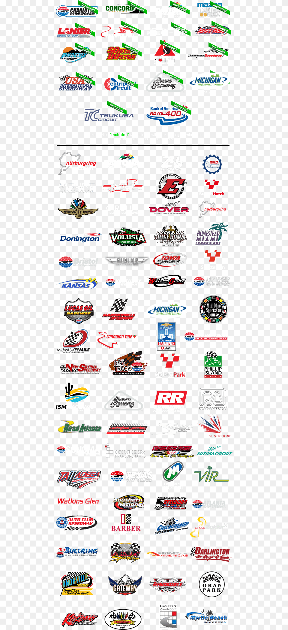 More Information On All Of Our Tracks Is Available List Of Iracing Tracks, Logo, Text Free Png Download