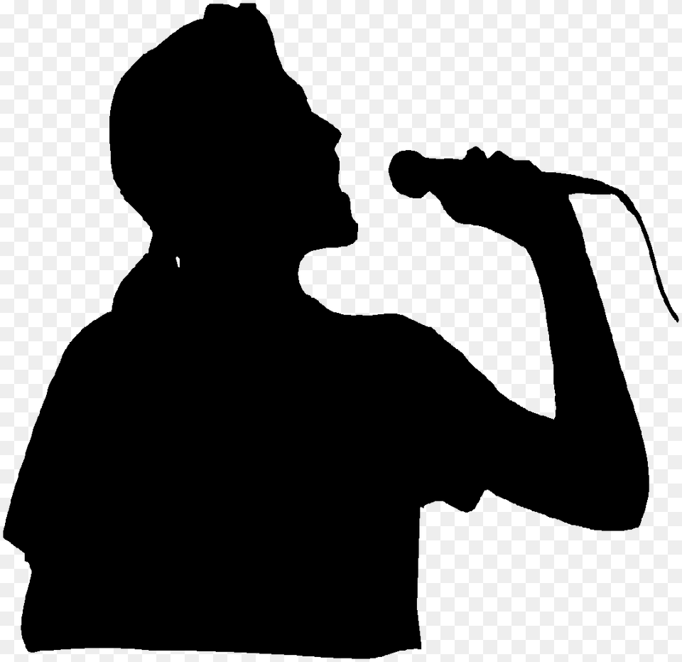 More Karaoke Mcube Family Opens A Second Branch, Electrical Device, Microphone, Silhouette, Person Free Transparent Png