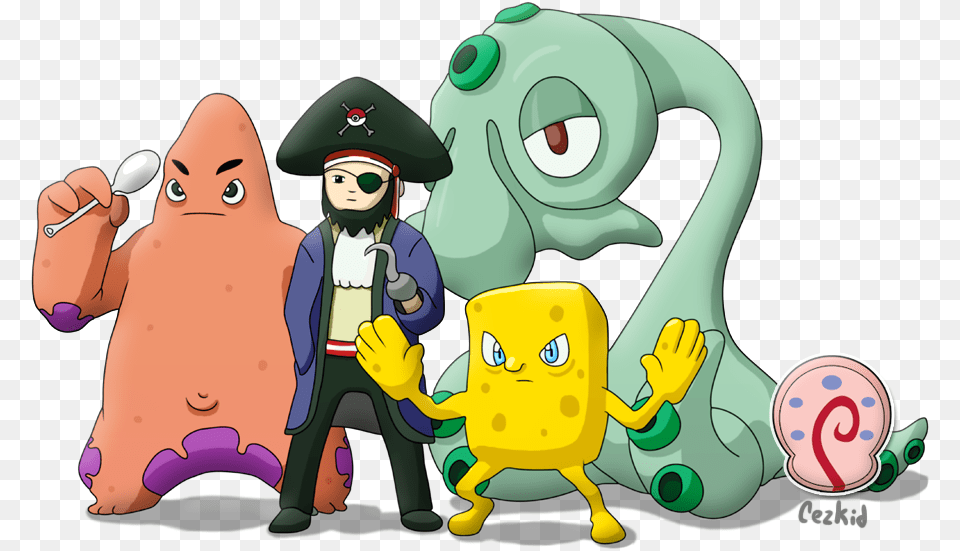 More Like Justice Leak By Patox Spongebob Characters As Pokemon, Baby, Person, Face, Head Free Transparent Png