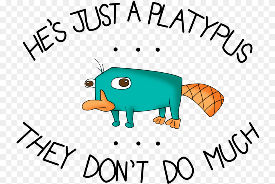 More Like Perry The Platypus Silhouette By Daniel He39s A Platypus They Don T Do Much, Animal, Mammal, Pig Free Png Download