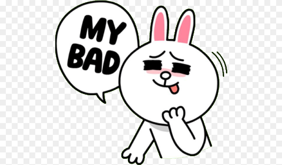 More My Bad Images Line Friends Rabbit, Baby, Person, Face, Head Free Png Download