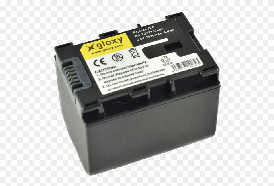 More Views Batterie Jvc Bn Vg121 Compatible, Adapter, Electronics, Computer Hardware, Hardware Png