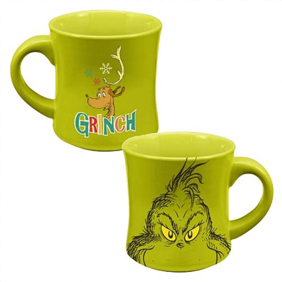 More Views Dr Seuss Grinch Holiday 12 Oz Ceramic Mug, Cup, Beverage, Coffee, Coffee Cup Free Transparent Png
