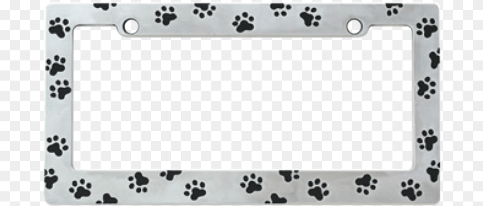 More Views Flagline Paw Print License Plate Frame, Home Decor, Electronics, Computer Png Image