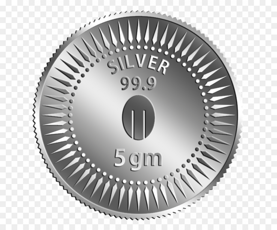 More Views Silver Coin 5 Gm, Machine, Wheel Free Transparent Png