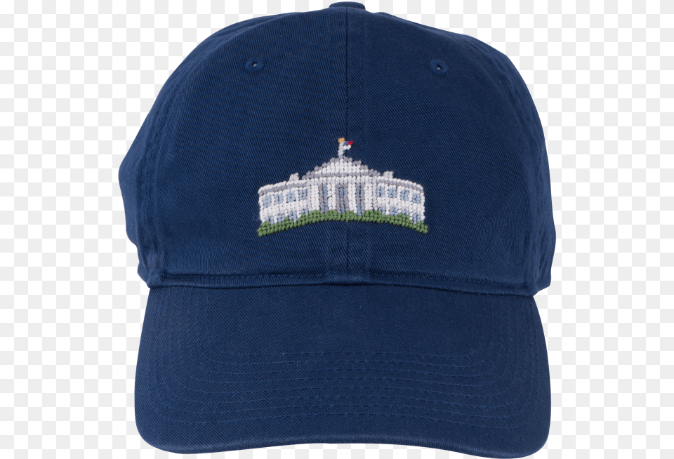 More Views Smathers Amp Branson Navy Needlepoint White House, Baseball Cap, Cap, Clothing, Hat Free Transparent Png