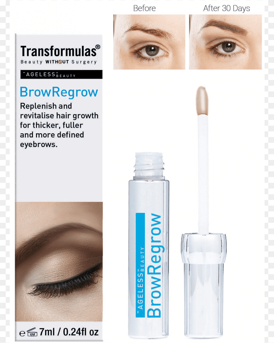 More Views Transformulas Browregrow Serum, Cosmetics, Face, Head, Person Free Png Download