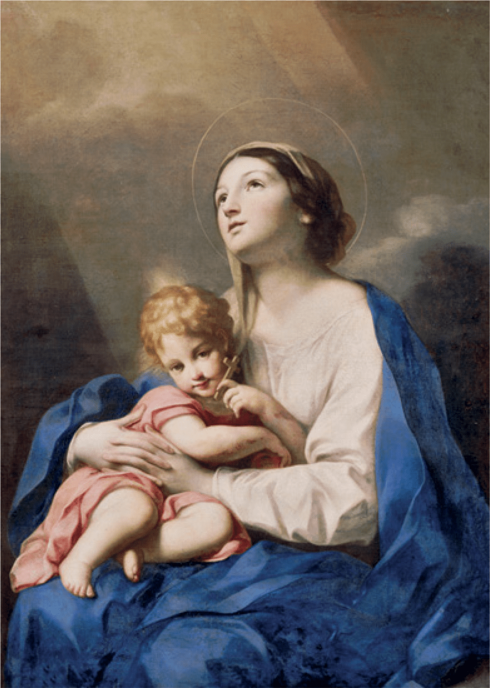 More Views Virgin And Child By Carlo Cignani, Art, Painting, Baby, Person Png