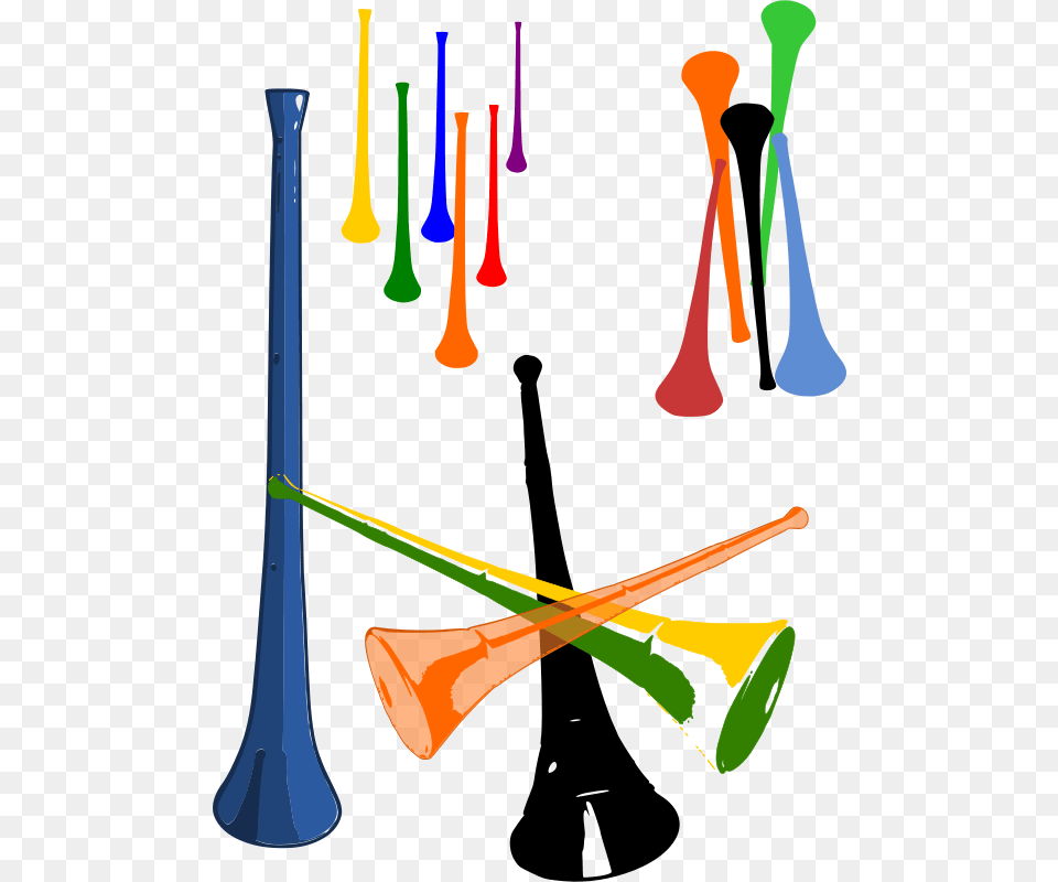 More Vuvuzelas, Brass Section, Horn, Musical Instrument, Smoke Pipe Free Transparent Png
