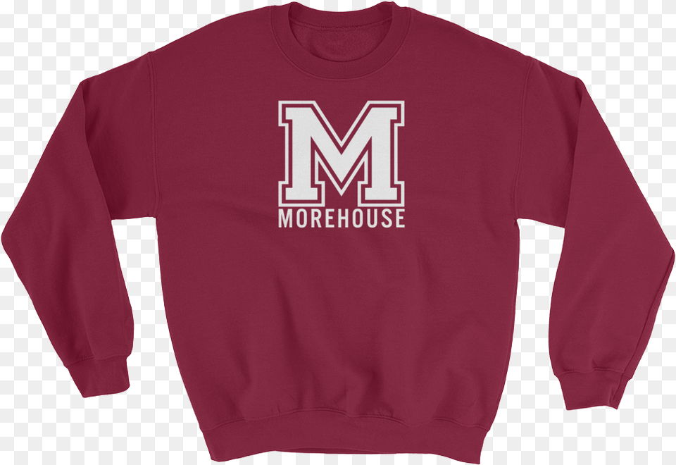 Morehouse College Crewneck Sweatshirtclass Morehouse College Sweatshirt, Clothing, Knitwear, Long Sleeve, Sleeve Png Image