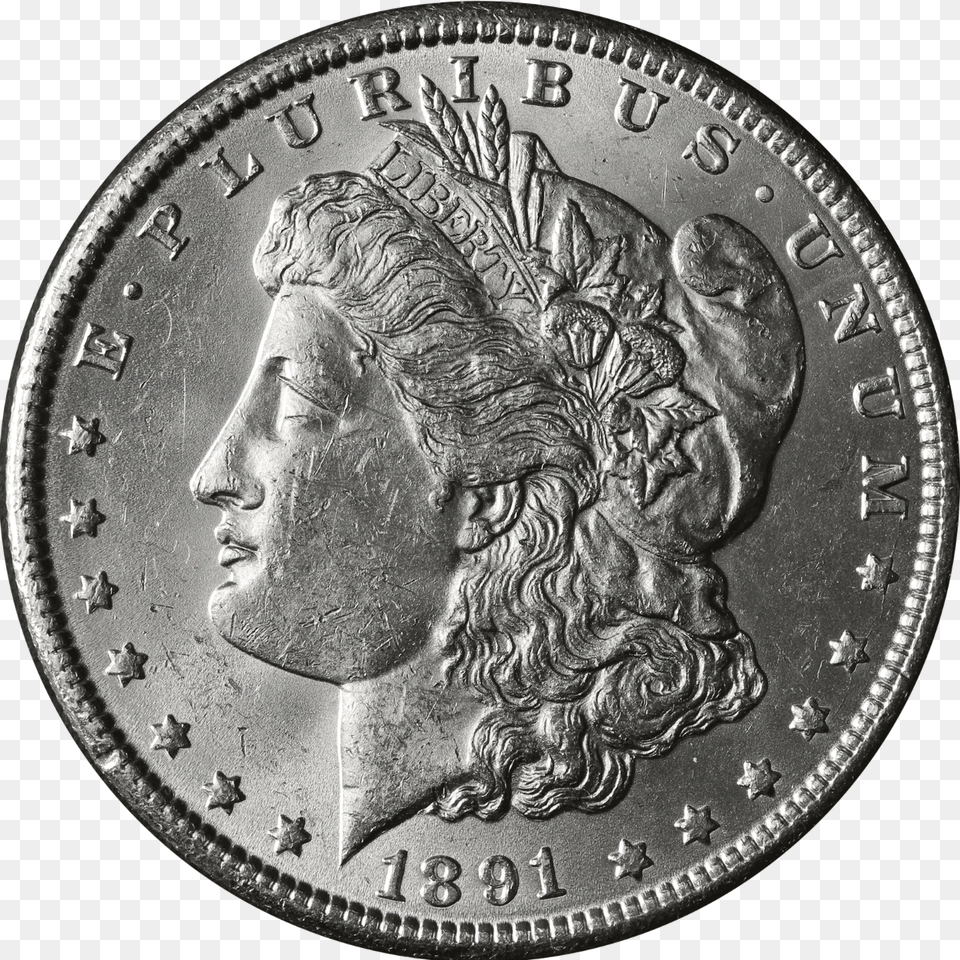 Morgan Dollar, Adult, Coin, Male, Man Png