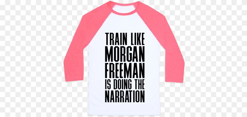 Morgan Freeman Baseball Tees Lookhuman, Clothing, Long Sleeve, Sleeve, T-shirt Png Image