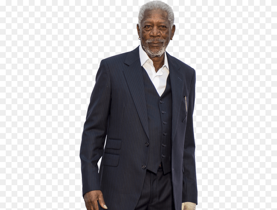 Morgan Freeman On 3960s Nyc Bigotry And God Vulture Morgan Freeman Transparent, Tuxedo, Suit, Jacket, Formal Wear Png Image