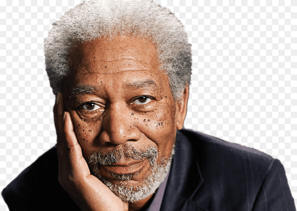 Morgan Freeman Portrait Discovery Through The Wormhole With Morgan Freeman, Adult, Photography, Person, Man Free Png Download