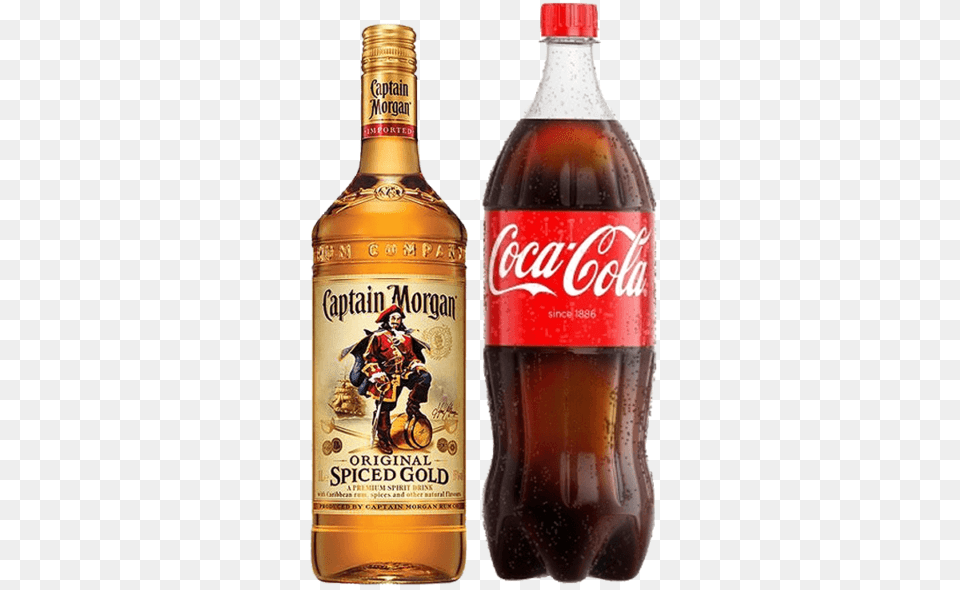 Morgan Rum Amp Coca Cola Captain Morgan 1 Litre, Beverage, Soda, Coke, Adult Png