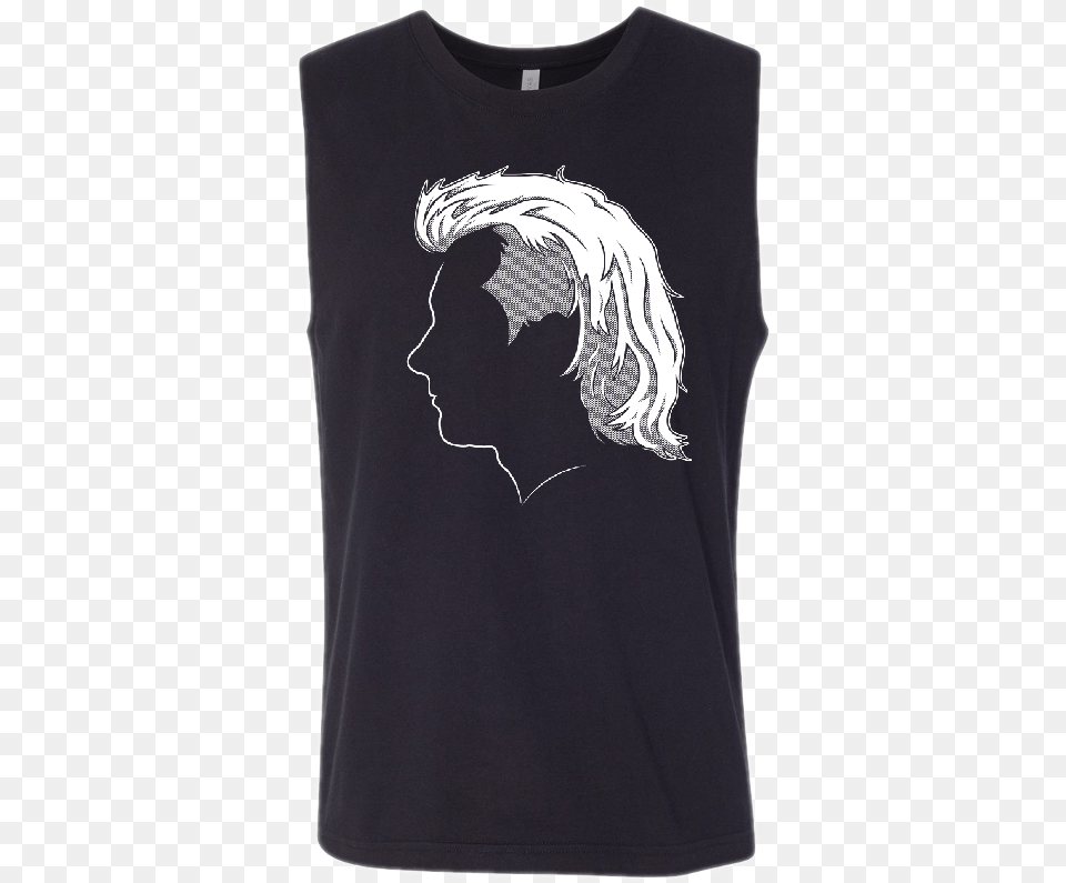 Morgan Wallen Unisex Black Mullet Tank Long Sleeved T Shirt, T-shirt, Clothing, Adult, Person Free Png Download