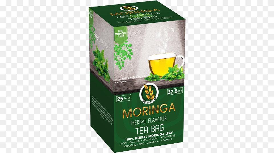 Moringa Herbal Tea Bags X 25 Tea Bag, Beverage, Cup, Green Tea, Herbs Free Png Download