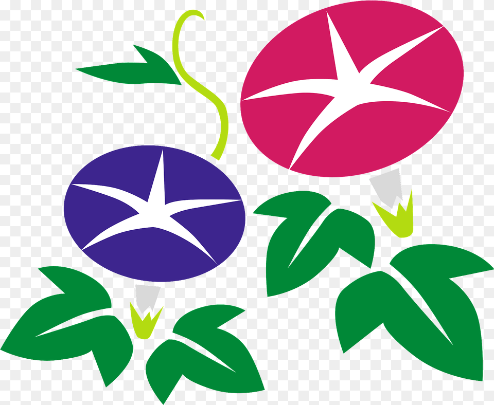 Morning Glory Flower Clipart, Leaf, Plant, Animal, Fish Free Transparent Png