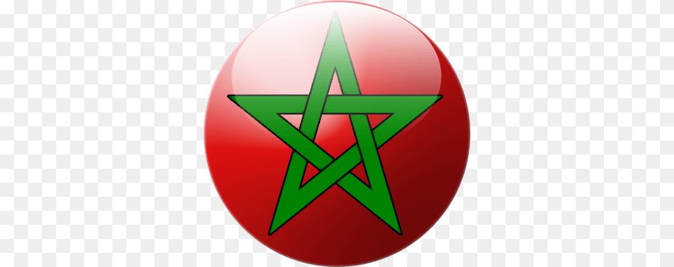 Moroccan Flag Circle Morocco Flag Logo, Star Symbol, Symbol, Disk Free Png