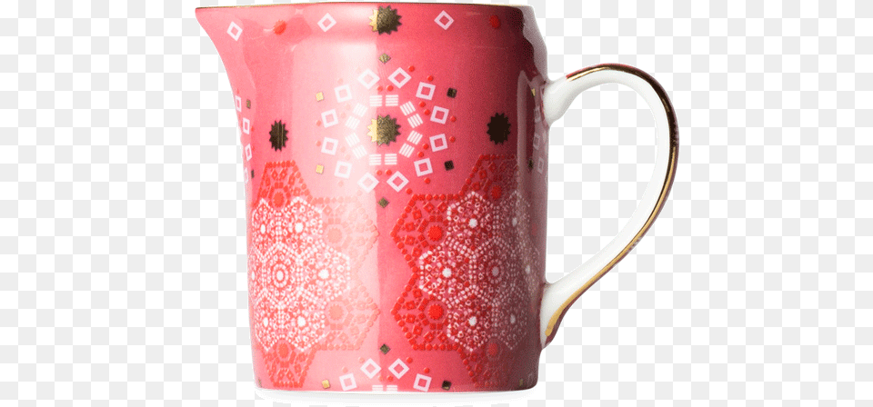 Moroccan Tealeidoscope Perfect Day Rose Milk Jug Milk, Cup, Water Jug, Pottery Png