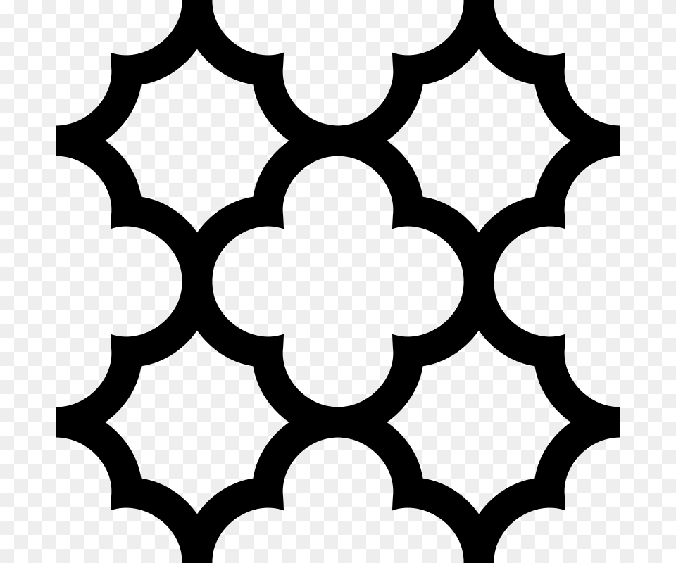 Moroccan Tile Pattern Transparent, Gray Free Png Download
