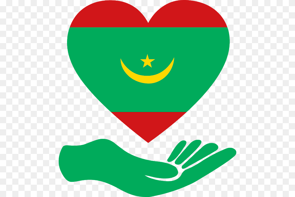 Morocco Algeria Tubisia Lbya Flags, Heart Png