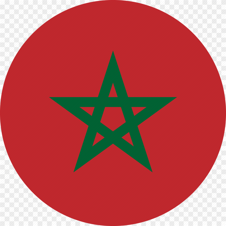 Morocco Flag Circle, Star Symbol, Symbol Free Transparent Png