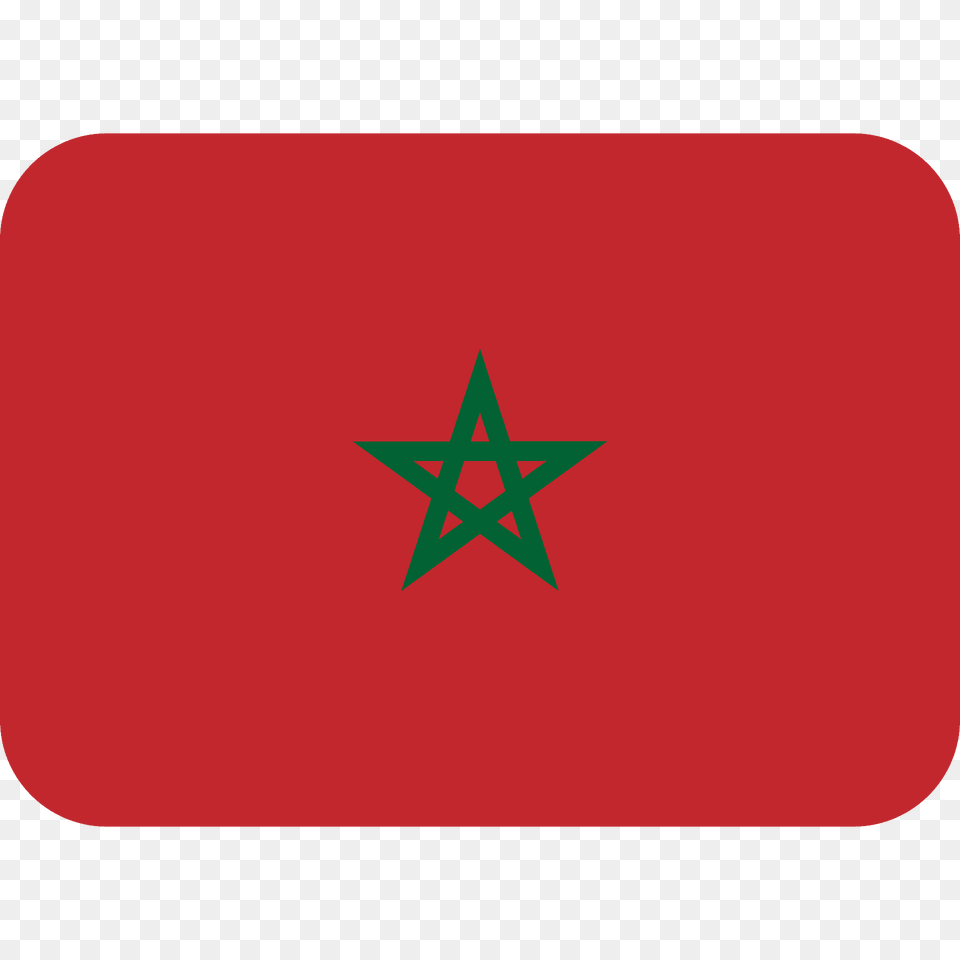 Morocco Flag Emoji Clipart, Star Symbol, Symbol, First Aid Free Png Download