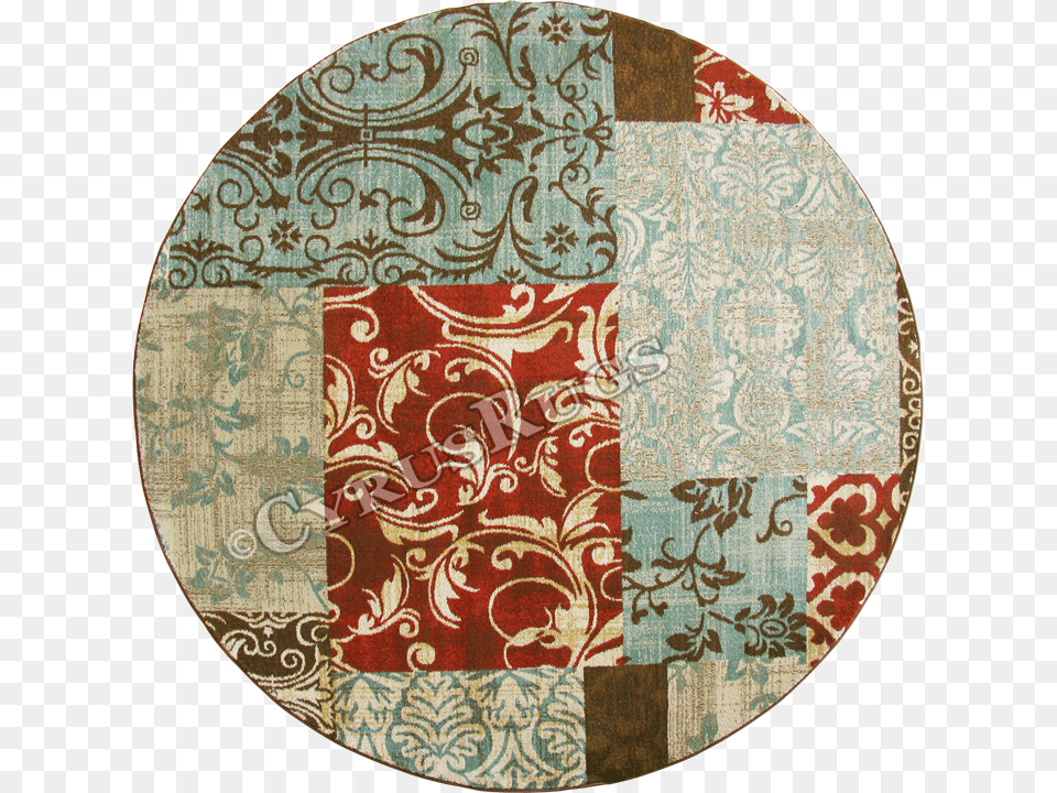 Morocco Floral Round Rug 3237f Multi Multi Du Circle, Home Decor, Pattern Png