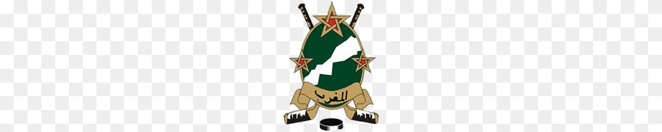 Morocco National Ice Hockey Team Logo, Device, Grass, Lawn, Lawn Mower Png Image