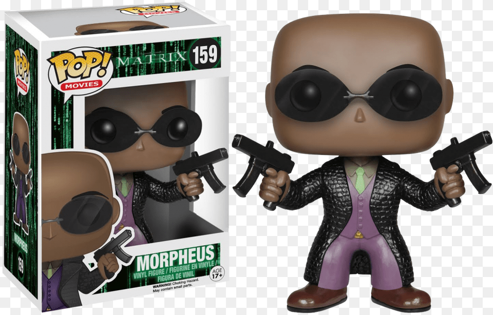 Morpheus Funko Pop Vinyl The Matrix Morpheus Funko, Gun, Weapon, Adult, Female Png