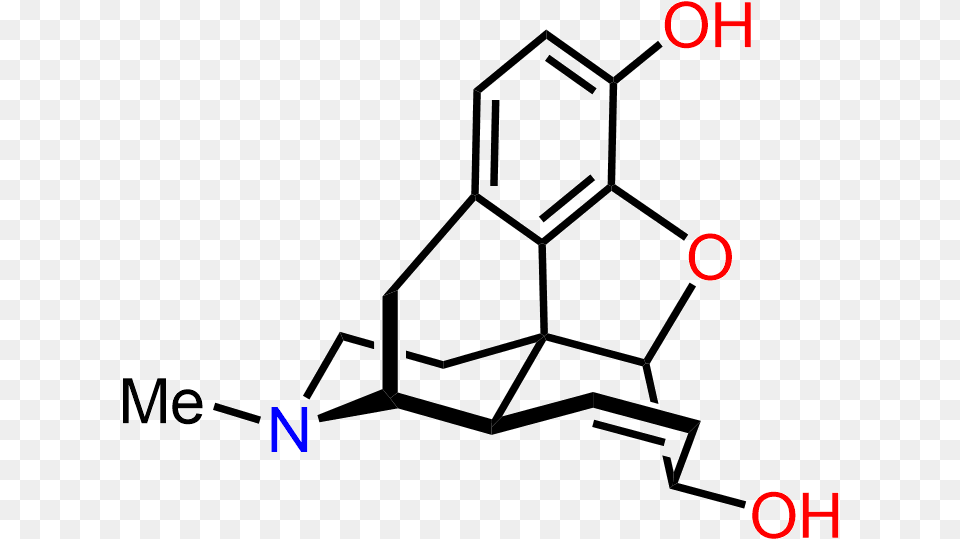 Morphine Chemical Structure In 3d Morphine Structure, Food, Honey, Honeycomb, Chandelier Free Png Download