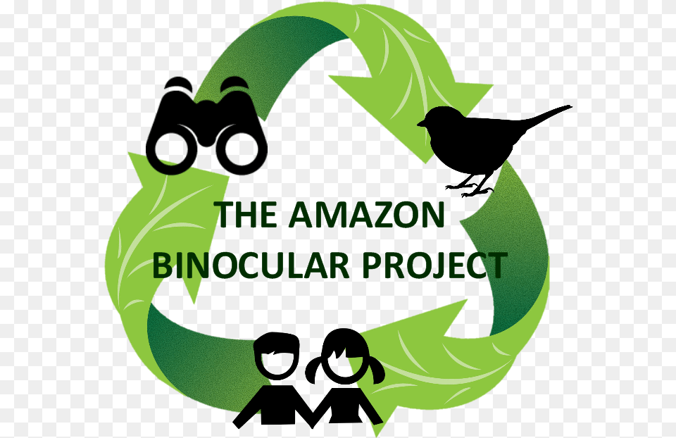 Morpho Institute Amazon Binocular Project Illustration, Green, Recycling Symbol, Symbol, Person Png