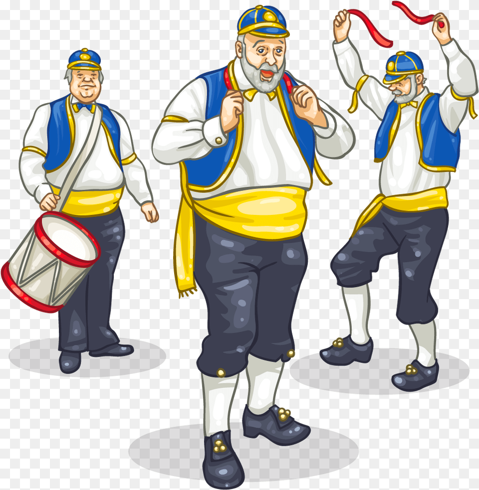 Morris Dancers Cartoons Of Morris Dancers, Adult, Person, Man, Male Free Png