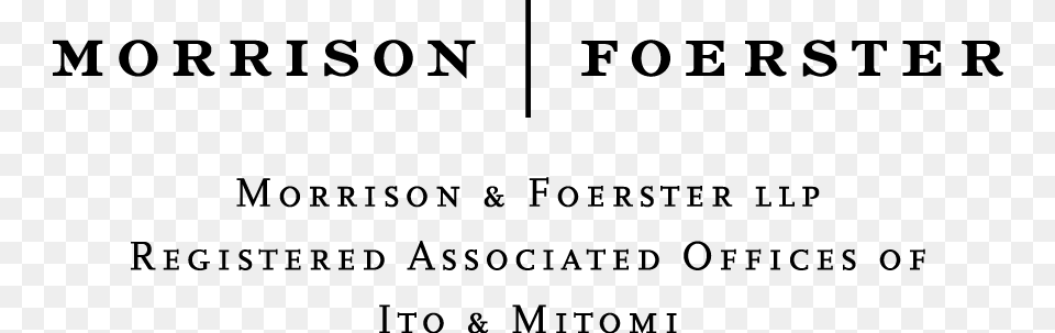 Morrison Amp Foerster And Ito Amp Mitomi Black Logo Morrison And Foerster, Gray Png Image