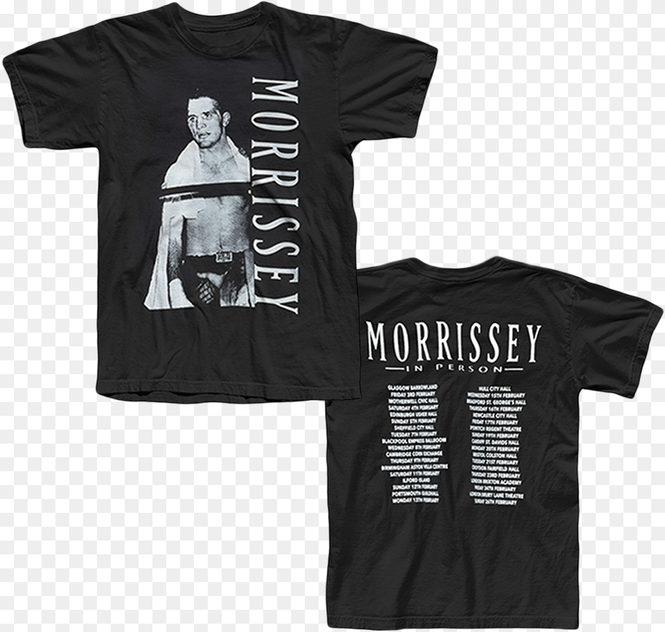 Morrissey 2019 Tour Shirt, Clothing, T-shirt, Adult, Male Png