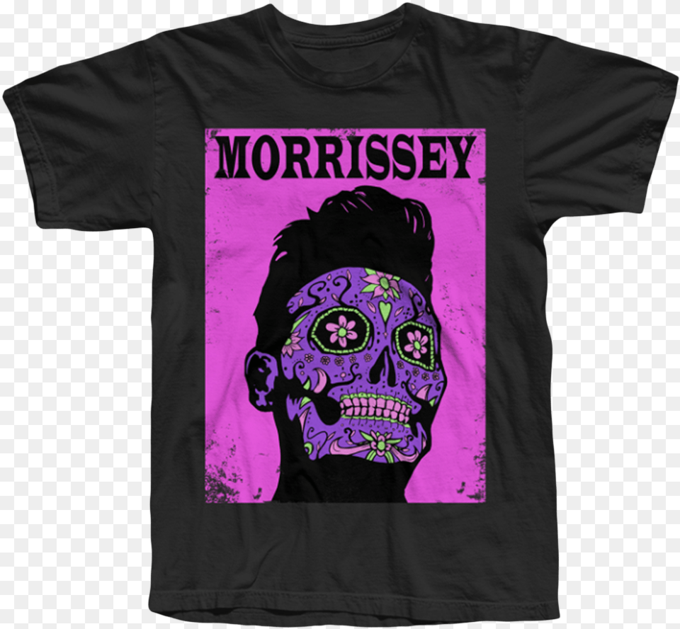 Morrissey Day Of The Dead T Shirt, Clothing, T-shirt, Baby, Person Png Image