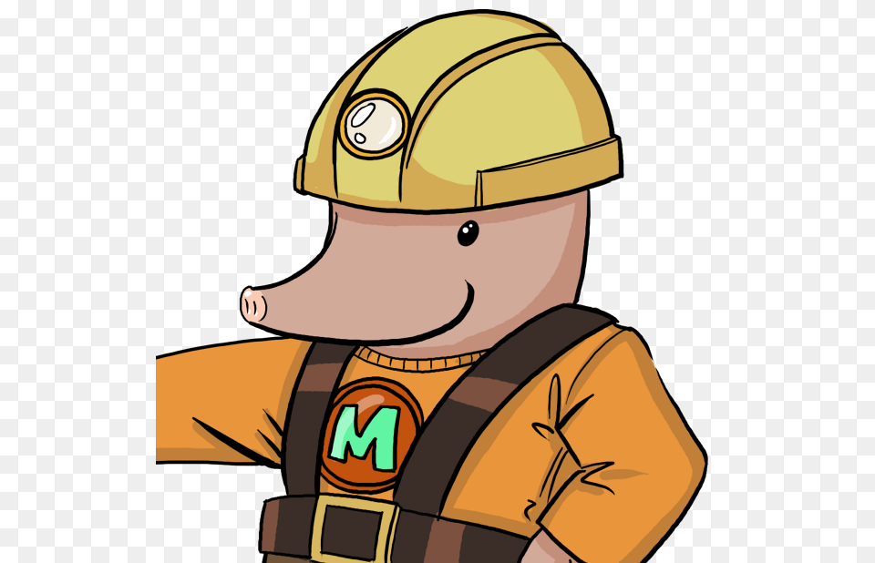 Mort The Mole On Twitter Shiver, Clothing, Hardhat, Helmet, Person Png Image