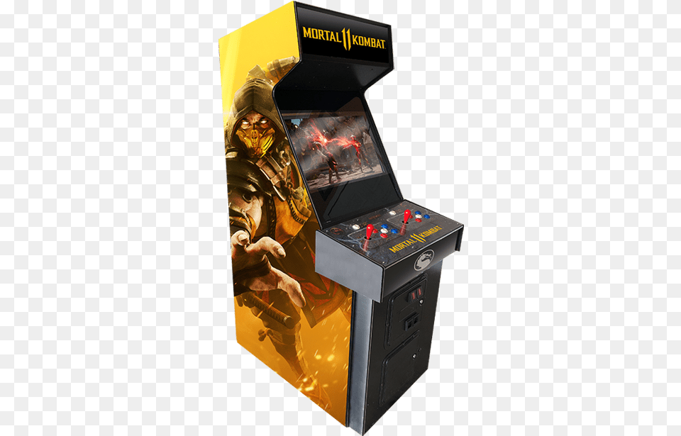 Mortal Kombat 11 Arcade Cabinet, Arcade Game Machine, Game, Adult, Female Free Png