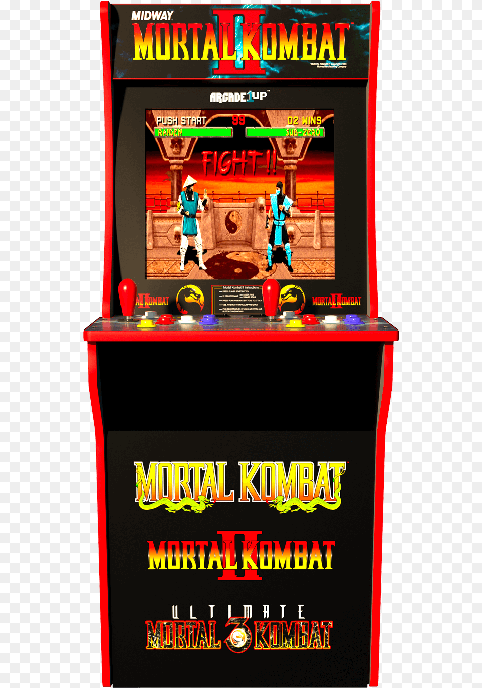 Mortal Kombat Arcade Cabinet Arcade One Up Mortal Kombat, Boy, Child, Male, Person Png