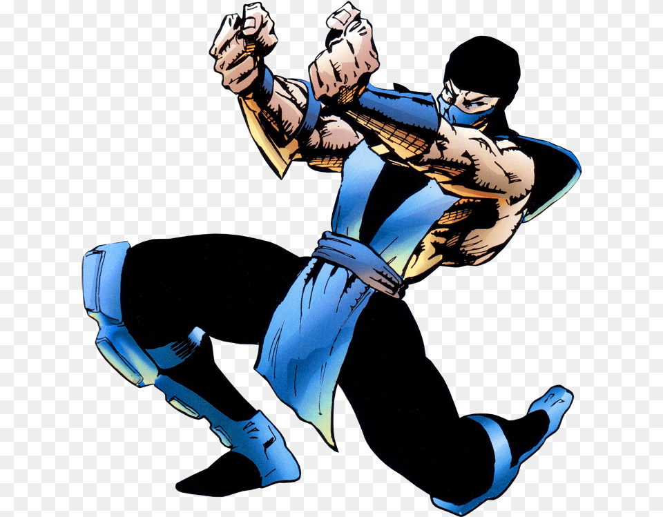 Mortal Kombat Cartoon Sub Zero, Adult, Person, Man, Male Free Png