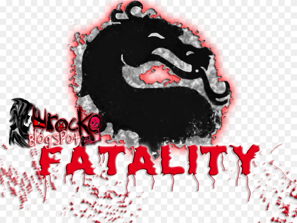 Mortal Kombat Fatality Logo Mortal Kombat Dragon, Sticker, Art, Face, Head Png Image